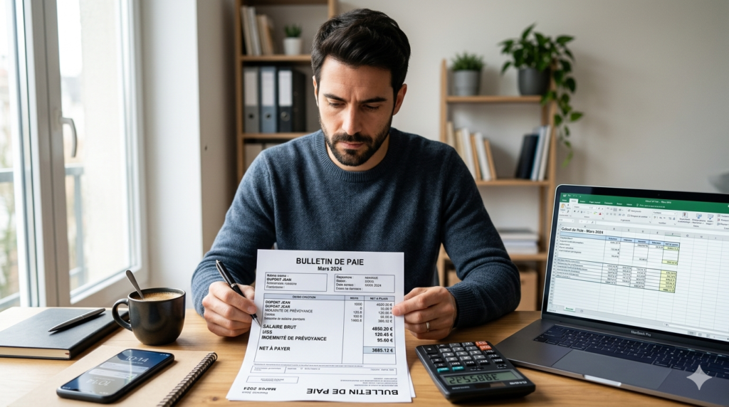 Modèle de bulletin de paie avec indemnité prévoyance