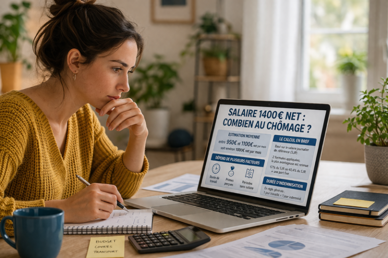 Avec un salaire de 1400 € net, l’allocation chômage tourne autour de 1000 €. Le calcul repose sur le salaire journalier de référence et plusieurs critères. Durée de travail, primes ou périodes creuses influencent le résultat. Une reprise courte peut améliorer la base. Vérifier ses données évite une allocation réduite. Comprendre les règles aide à anticiper un montant adapté et une durée d’indemnisation cohérente selon votre situation professionnelle.