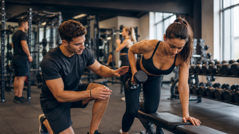 Professionnel de la musculation qui a suivi une formation adaptée