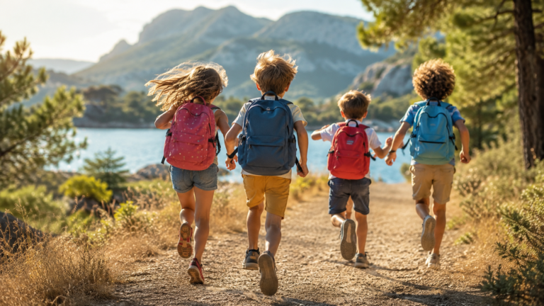 enfants en vacances